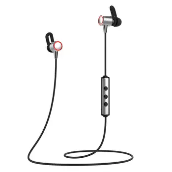 

Wireless Bluetooth 5.0 Earphones Sports Stereo Neck-mounted Metal Magnetic Earphones Aluminum Alloy Material HIFI Sound Quality