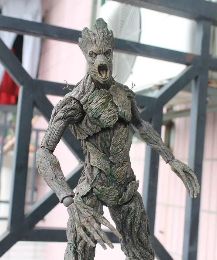 Tamanho grande Guardians Of The Galaxy Arvore Homem Мстители фигурка 40 см Groot BJD Modelo Colecao Presente com caixa de