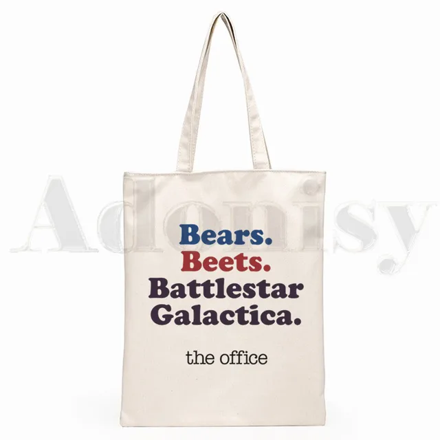 The Office TV Show Dunder Mifflin Paper Company Shoulder Canvas Bags Large Capacity College Harajuku Handbag Women Shopping Bag L