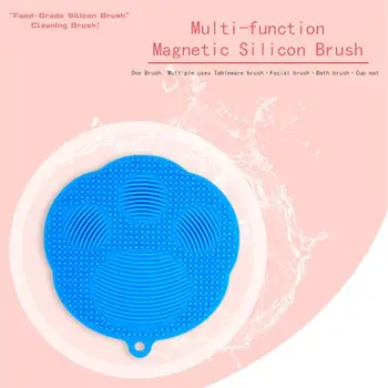 

Silica Gel Brush For Magnetic Suction Dishwashing Silicone Dish Kitchen Silicone Scrubber Washing Gadgets Tool Brush Silica