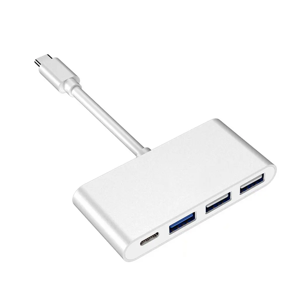 Ультра-тонкий мини втулка для быстрой зарядки USB2.0 Тип с разъемами типа C и usb-хаб USB2.0 концентратор Тип-C концентратор usb-хаб 4 Порты и разъёмы Выход концентратор