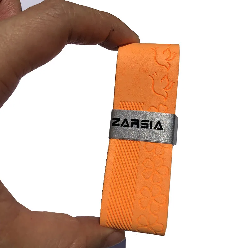 50 шт. ZARSIA противоскользящие цветы рельефные овергрипы для теннисной ракетки Теннис овергрипы бадминтон Овергрипы - Цвет: Оранжевый