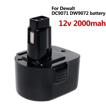 

New 12v 2000mAh DC9071 Rechargeable Battery for Dewalt DW9072 DW9071 DE9037 DE9071 DE9072 DE9074 DE9075 12V Power Tools Battery