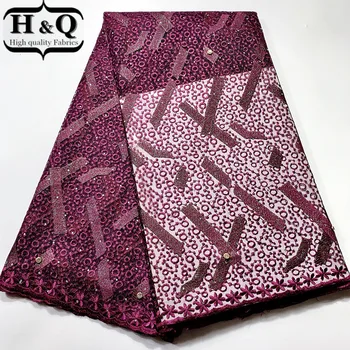 

Newest African Mesh Lace Fabric High Quality 2020 French Lace Fabric With Rhinestones Stones 5 Yards For Party Dress JY25F80