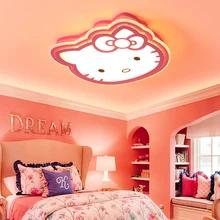 Pink Cartoon Cute Baby Girls Room Ceiling Light Princess Beautiful Kids Bedroom Ceiling Lamp Child Children Room Ceiling Light