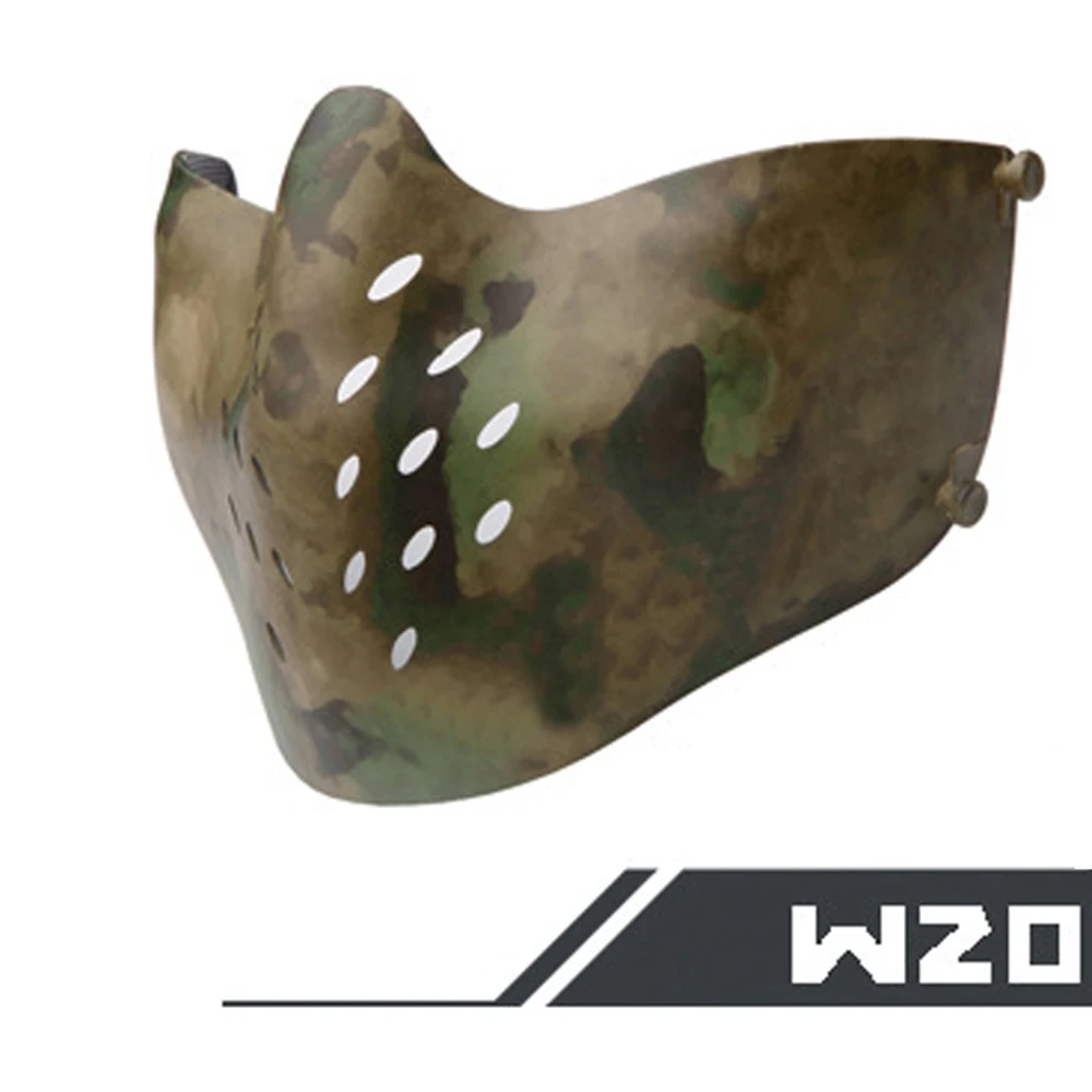 W20 Регулируемый шлем ROEGADYN с наполовину покрытым покрытием для мужчин, шлем для страйкбола, защитный противоударный Тактический шлем, светильник для страйкбола, шлем для страйкбола - Цвет: W20