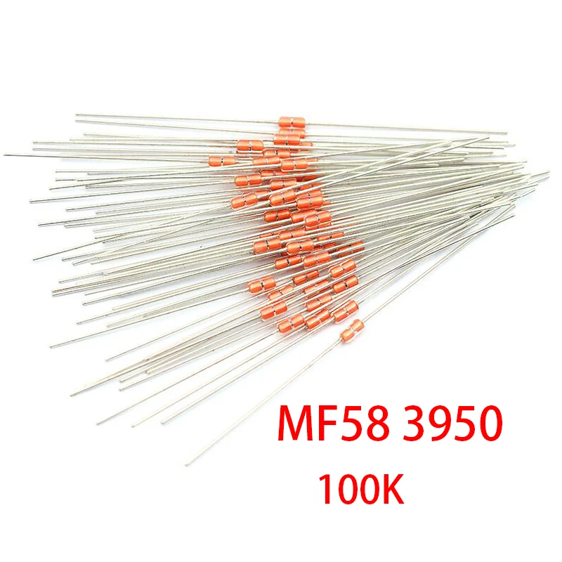 20 шт тепловой резистор NTC MF58 3950 B 100K ohm 5% | Электронные компоненты и принадлежности