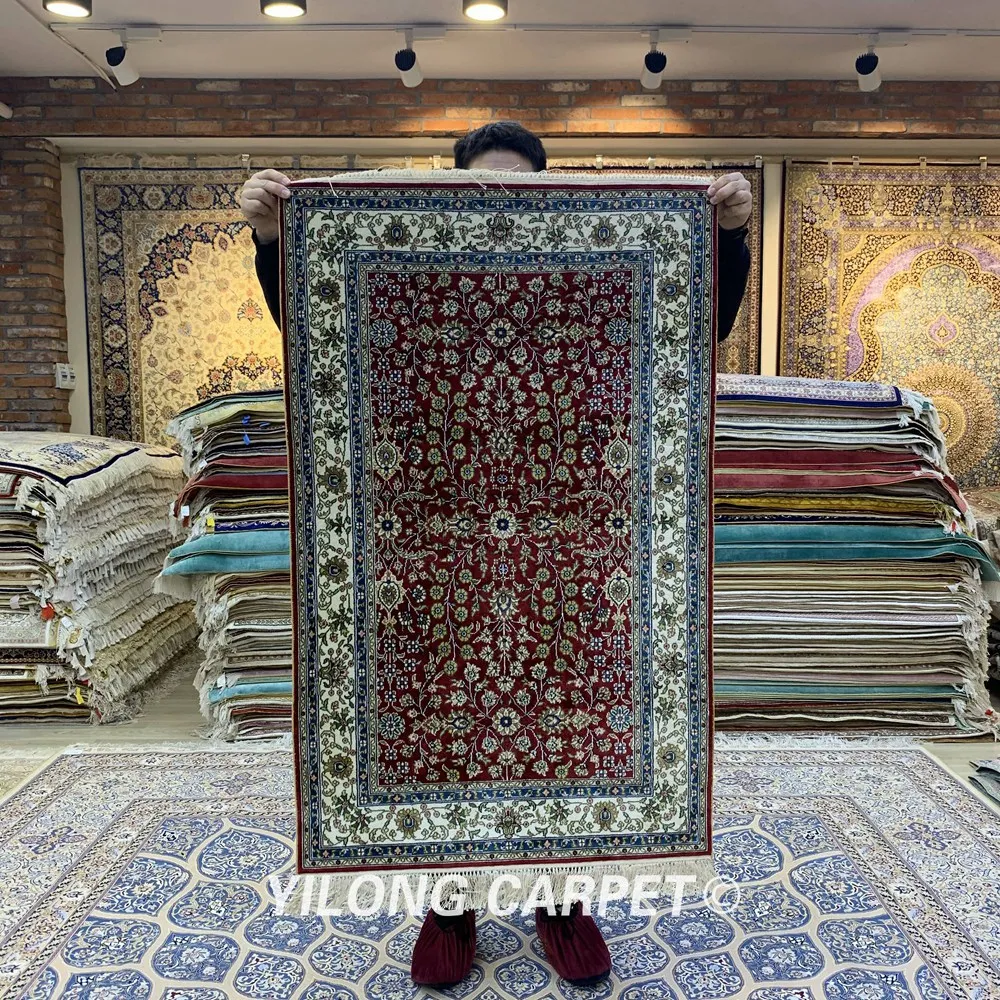 YILONG 2,5 'x4' Шелковый персидский ковер для гостиной спальни(YXR320B