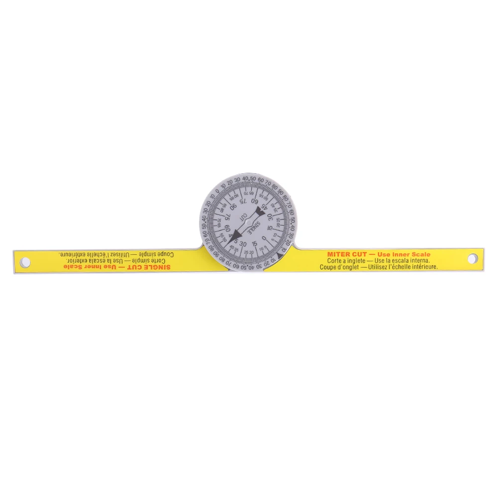 Wood Drawing Measuring Tools 3D Plastic Angle Ruler 7" Miter Saw Protractor For Carpenters Plumbers And All Building Trades