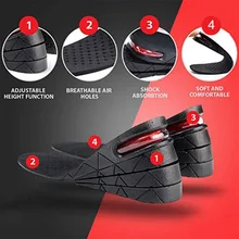 1 пара, увеличивающая рост обувь из искусственной кожи, стельки, многослойная воздушная подушка, высокий каблук, вставка C55
