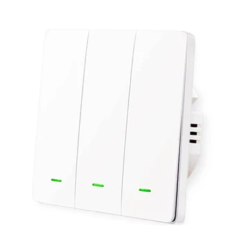 

WIFI Push Button No Neutral Smart Wall Switch1/2/3 Gang UK/EU Standard Light Switch Remote Control Intelligent life Smart home