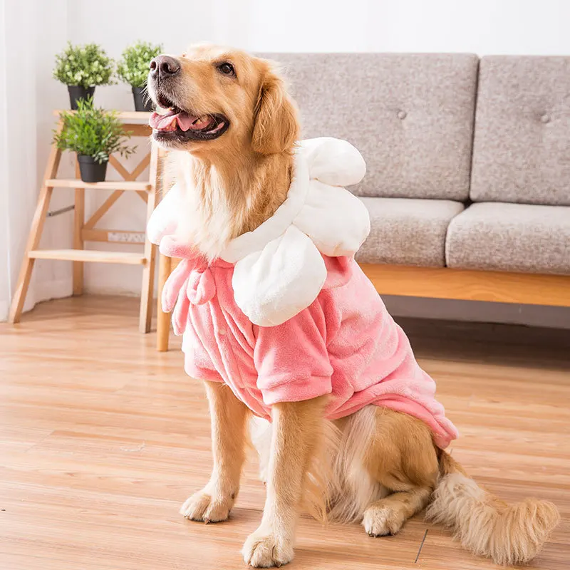 

Big Dog Pajamas Casual Home Wear Autumn Winter Warm Soft Flannel Cute Dogs Clothes For Large Dogs Labrador Doberman Pet Coats