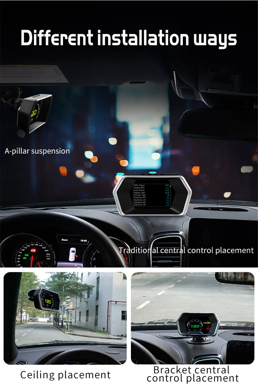 OBD2/gps автомобиль ЭБУ компьютер Спидометр напряжение расход топлива и т. Д