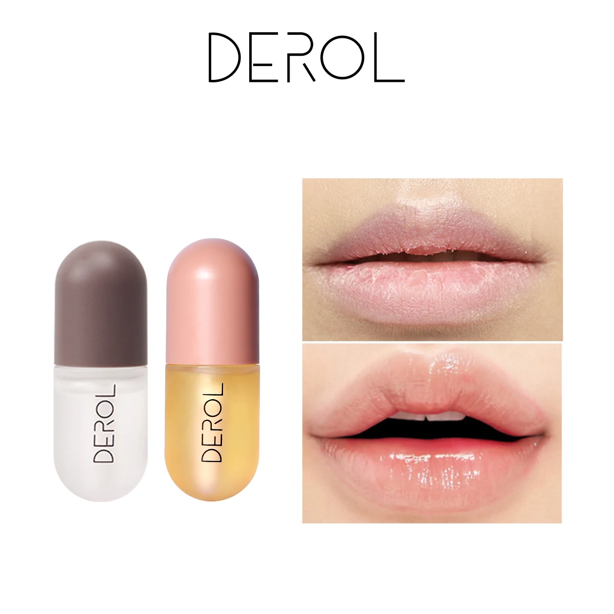 Derol Lip Plumper Lip Plumping Liquid Lip Gloss Hydrating Moisturizing
