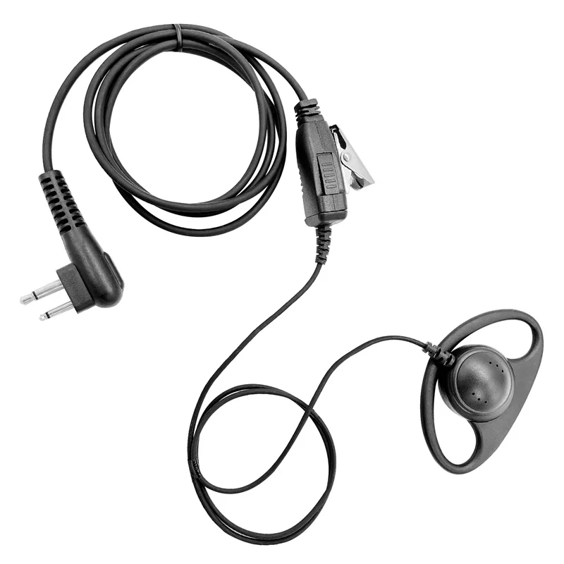 D Shape Earpiece Headset for Motorola,Walkie Talkie,Two Way Radio,MH230R,MR350R, MS350R, MT350R, MG160A, MJ270R, T200, 1 Pin