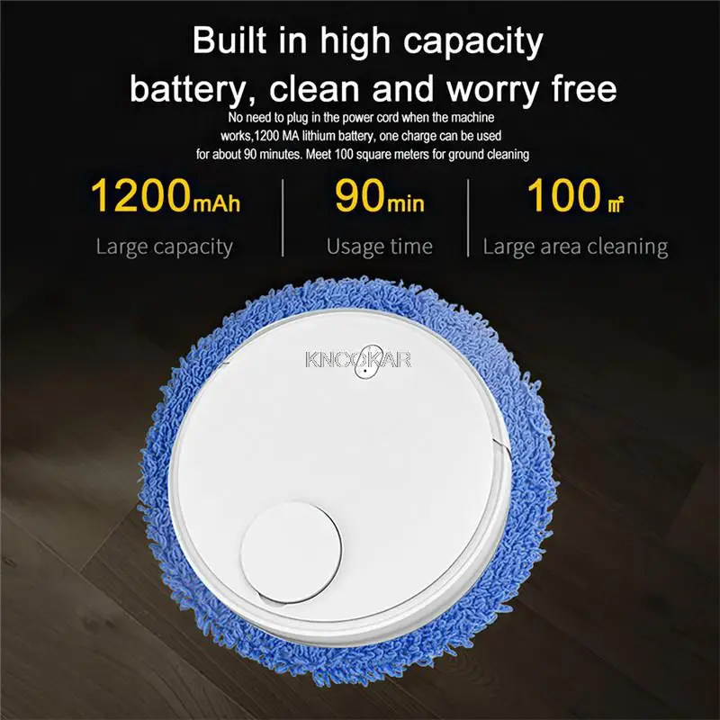 Automatic Mopping Cleaner Robot Dry and Wet 2 in 1 Cleaning Robot Smart Floor Dust Removal Home Cleaning Machine
