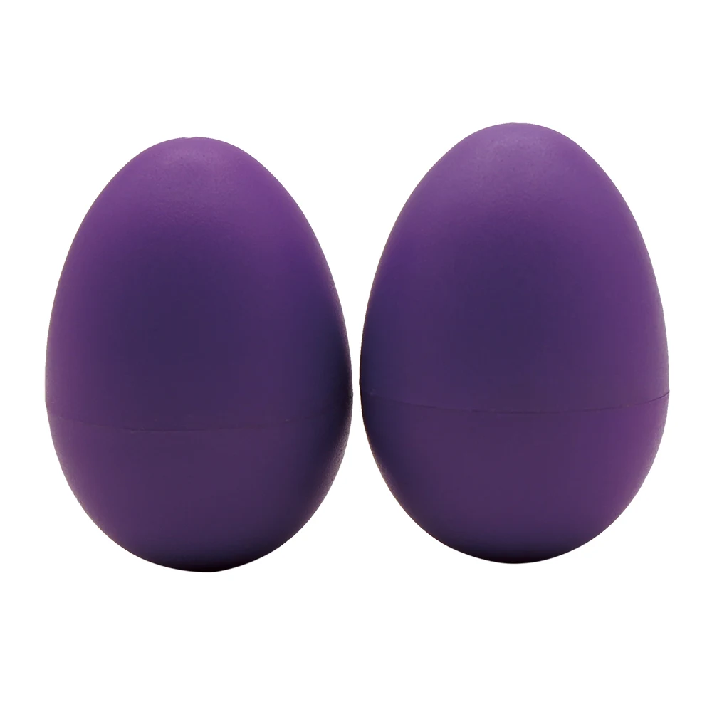 

2Pcs Plastic Sand Eggs Hand Shaker Mini Percussion Instrument, Purple