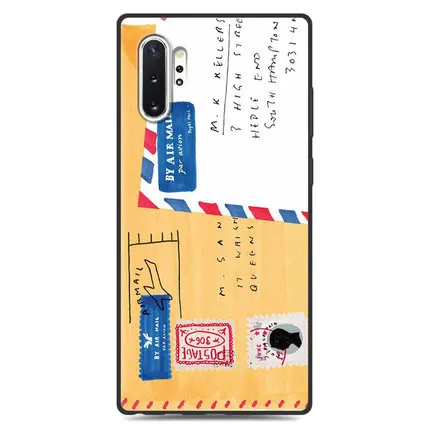 Для samsung galaxy note 10 pro plus note10 10pro чехол задняя крышка Ретро окрашенные мягкие ТПУ чехлы для телефонов samsung Note10+ Корпус - Цвет: A17