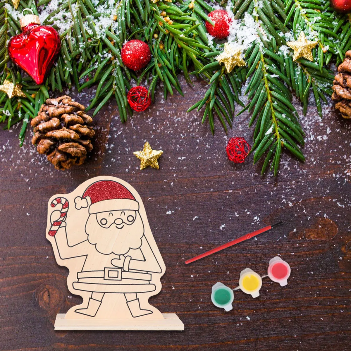 3 шт деревянные поделки DIY картина орнамент необработанные фишки ручная роспись деревянные части для художественных ремесел украшения настольная игра