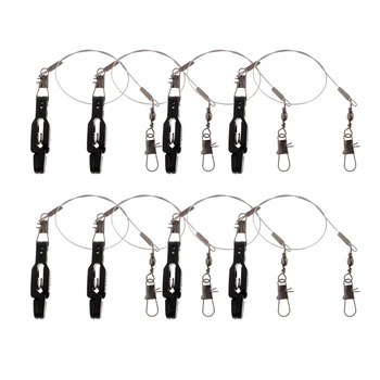

8 Pieces Snap Release Clip, Adjustable Tension Downrigger Release Clip for Boat Kayak Trolling Fishing Tool