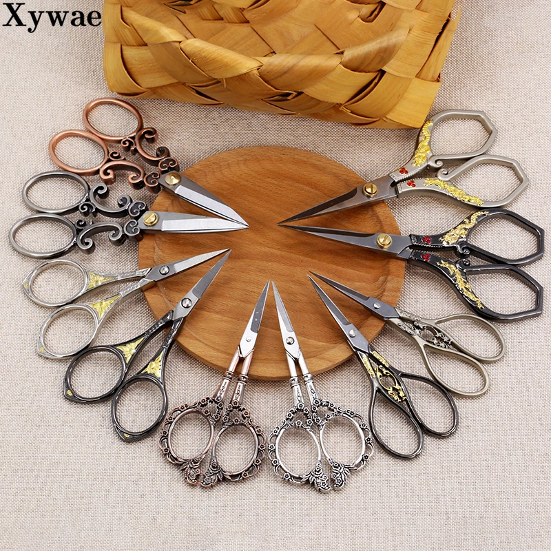 Stainless Steel Scissors Embroidery Fabric Needlework Cross Stitch Sewing Tailor