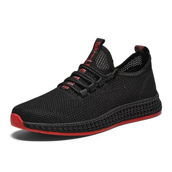 

2019 New Men's Autumn Sports Shoes Trend Fashion Light And Comfortable Flying Woven Woven Upper Breathable Comfortable Men's sho
