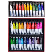12/24 cores profissional pintura acrílica 20ml desenho pintura pigmento pintados à mão para crianças artista diy transporte da gota