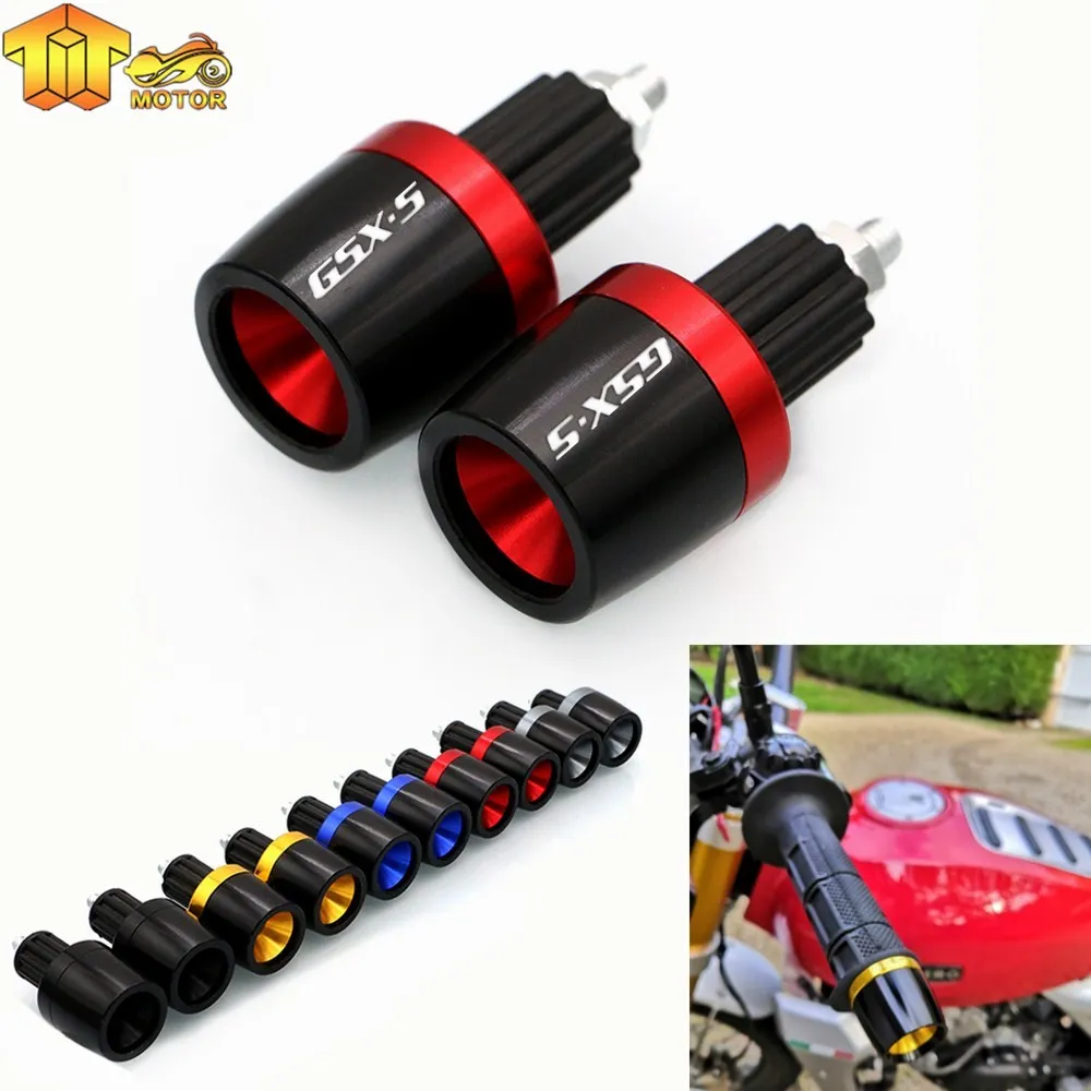 

Motorcycle 7/8" 22MM Handlebar Hand Grips Handle Bar End Cap For SUZUKI GSXS GSX-S 125 150 750 1000 F ABS GSXS750 GSXS1000