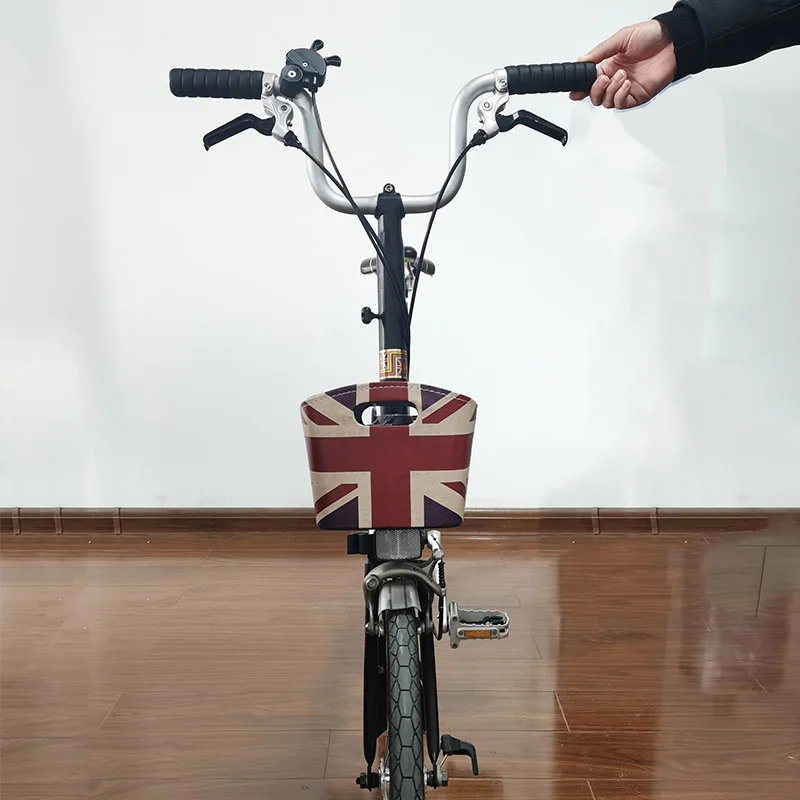 Aceoffix Per Brompton Bike Mini Bag Union Jack Basket U-Basket Cestino Di Verdure Londra