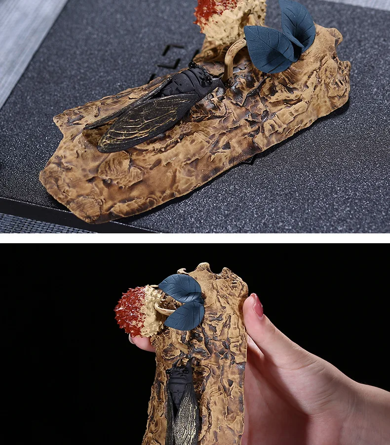 Исин чай играть чай Pet Play красная восковница Cicada украшение глиняный Чай Аксессуары для домашних животных