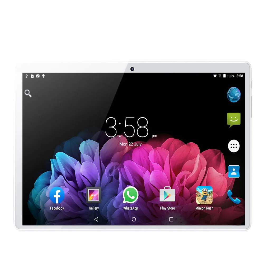2.5D, стальной экран, 10,1 дюймов, планшетный ПК, Android 7,0, 3G, вызов LTE, четыре ядра, 4 Гб ram, 64 ГБ rom, Bluetooth, Wifi, ips, планшеты, ПК