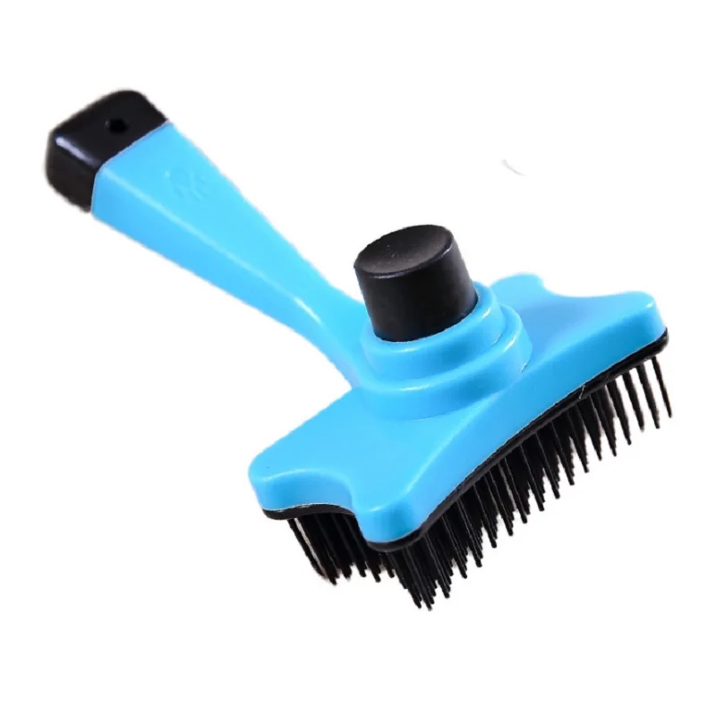 Blue Pet Cat Hair Remover Brush Reusable Cat Kitten Hair Removal Combs Brush Pet Cat Grooming Cleaning Brush Christmas Gift Supplies - Цвет: Blue