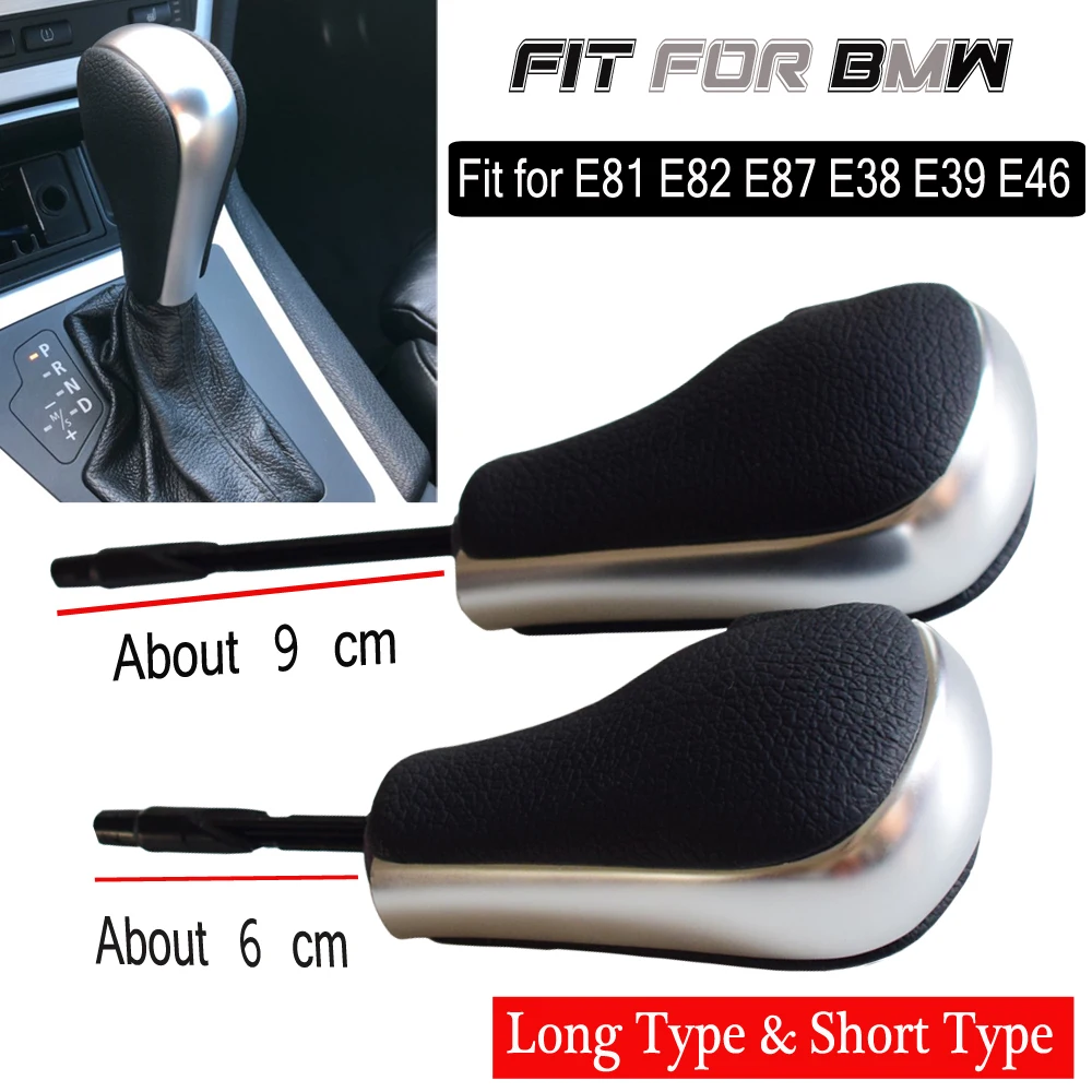 Real Leather Abs Car At Gear Shifter Knob Lever Handball For Bmw E81
