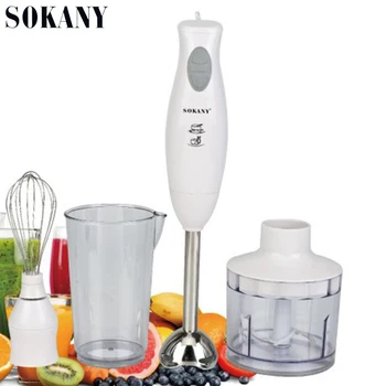 

SOKANY 1000W Two Speed Electric Hand Blender for 4 in 1 Electric Kitchen Food Mixer Kitchen Egg Beater Vegetable Meat Grinder EU