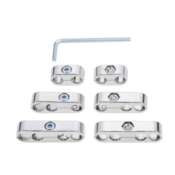 

7MM 8MM Universal Spark Plug Wire Splitter / Engine Spark Plug Distributor (Silver)