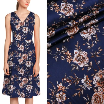 

Natural mulberry silk stretch satin fabric cloth 108 cm width 19mm draped breathable dress harem pants sewing spandex fabric