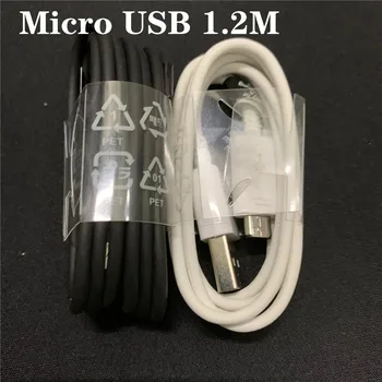 

500pcs/lot 100% Original Cable 1.2M Micro USB Data Sync Fast Charging Charger Cable for Note 5 S6 Edge S7 DHL free shipping