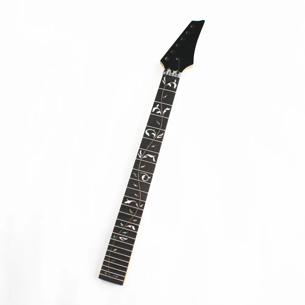 Elétrica de Bordo Incrustação de Árvore do Dedo Disado Trastes Guitarra Pescoço Madeira Rosa Levantes 12th-24th Vieira Acessórios Peças 24 - Image 4