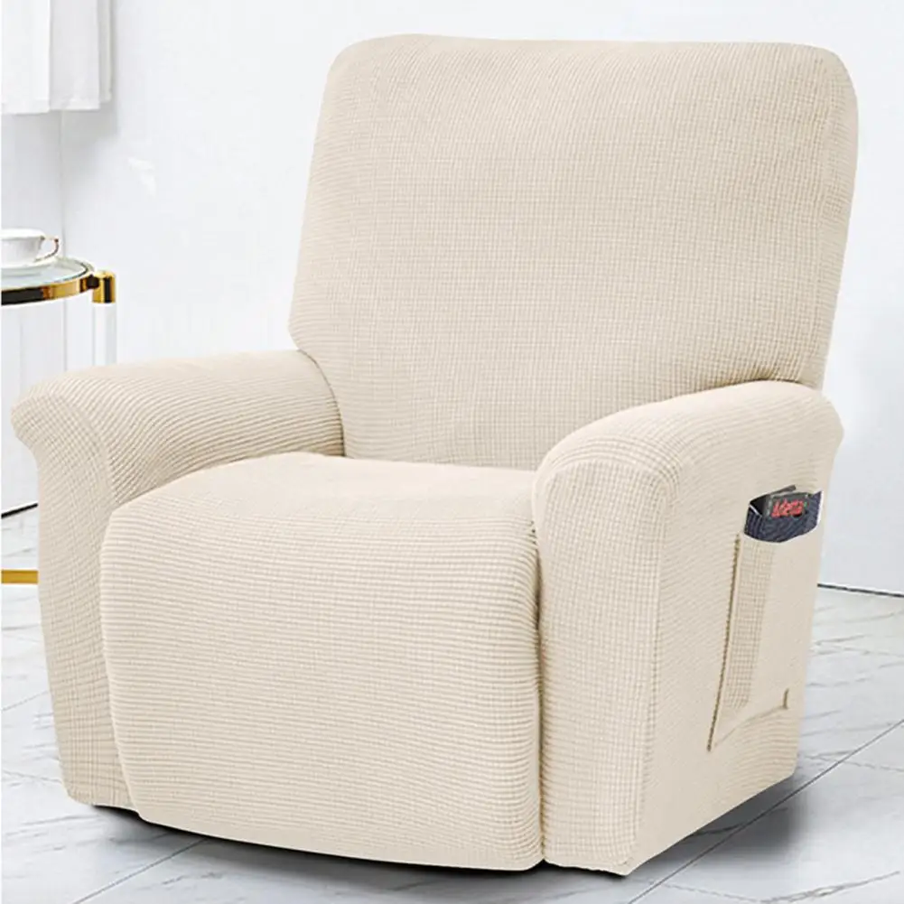 Stretch Recliner Sofa Covers Slipcovers Durable Soft High Jacquard Cover Polyester Fiber Solid Color For Home | Дом и сад