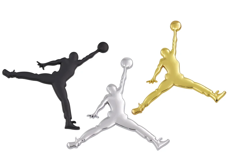 1 шт. NBA Металл 3D Jordan Jumpman декоративная Автомобильная Наклейка металлическая эмблема автомобильный значок Логотип мотоциклетная эмблема аксессуары для стайлинга автомобилей