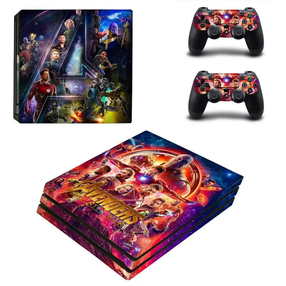 YSP4P-2068 Мстители Бесконечность войны PS4 Pro наклейка s Play станция 4 кожа наклейки для playstation 4 PS4 Pro консоли и контроллер скины - Цвет: YSP4P-2068