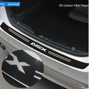 

1pcs Carbon fiber Car Rear Bumper Stickers for MITSUBISHI ASX Car styling Accessories