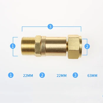 

Washer Hose Adapter Water Swivel Brass Coupling Thread Power Tap Connector Fitting