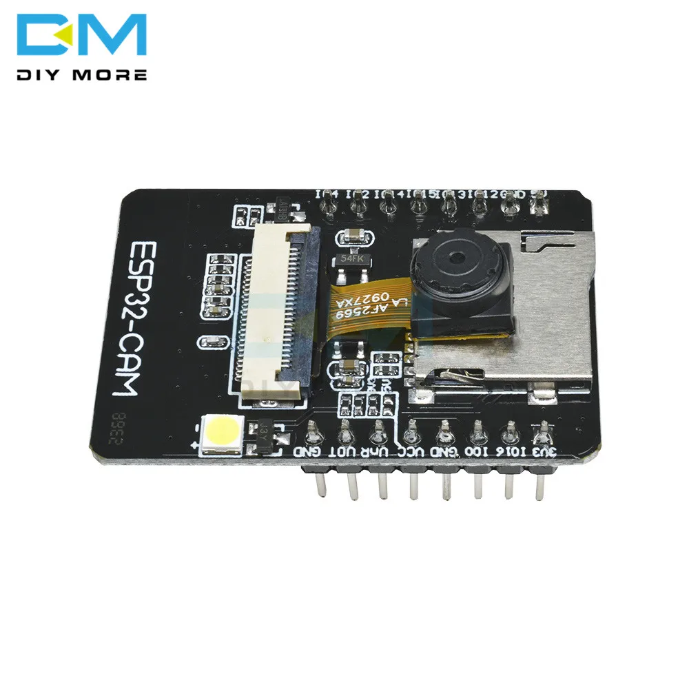 OV2640 ESP32-CAM Беспроводной Bluetooth модуль беспроводного доступа Wi-Fi, Камера макетная плата ESP32 OV7670 DC 5V двухъядерный 32-бит Процессор 2MP TF карты