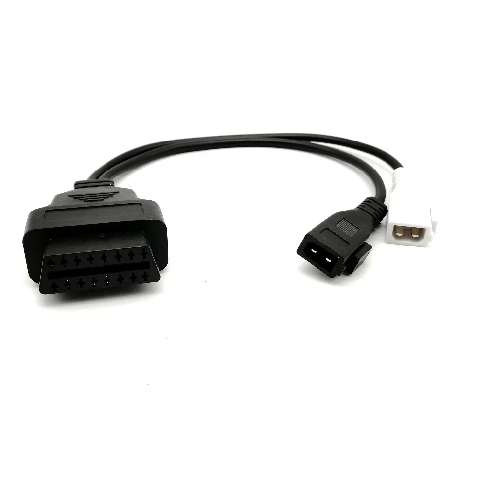 Диагностический кабель OBD 2+ 2 Pin к 16Pin OBD 2 гнездовой разъем порта адаптера 2pin OBD2 кабель инструмент для Audi автомобиля