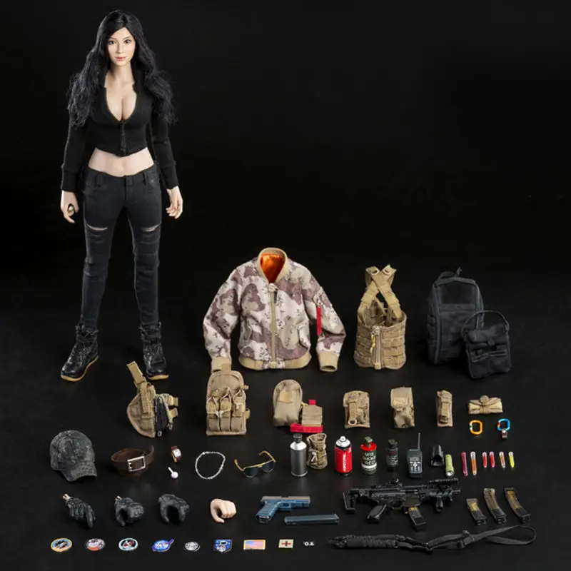 DAMTOYS 1/6 весы битва девочка рыбы DCG003 NANA и DCG004 Люси полный набор, подходит для детей возрастом от 12 дюймов перемещение кукольный костюм - Цвет: DCG003