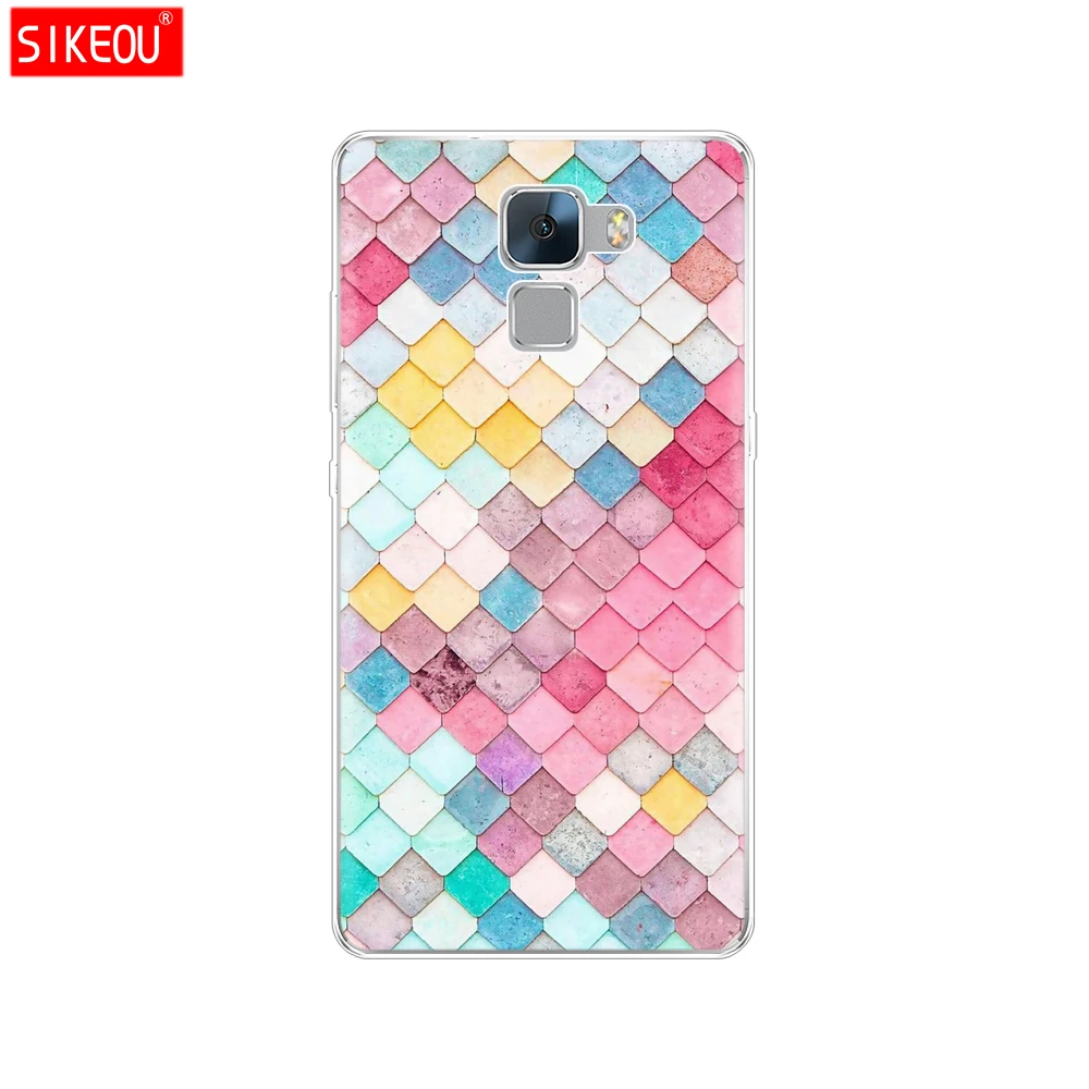 Sikeou Penutup Ponsel Case untuk Huawei Honor 7 Silikon TPU Lembut Kasus Penuh 360 Anti-Crash Ponsel Shell Ponsel Tas