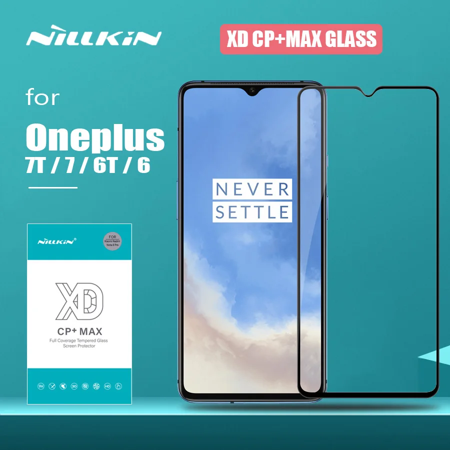 Стекло для Oneplus 8T Nord 7T 7 6T Nillkin XD CP + Pro Полное покрытие закаленное стекло Защита
