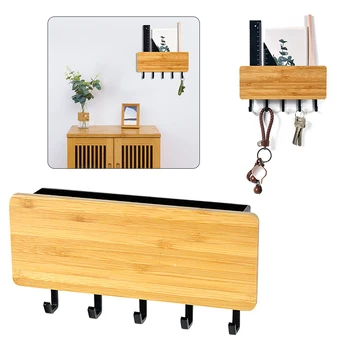 

Retro Space Saving Home Wall Hook Storage Rack Vintage Key Wooden Hanger Hallway Home Decorative Japanese Bedroom Door Hooks