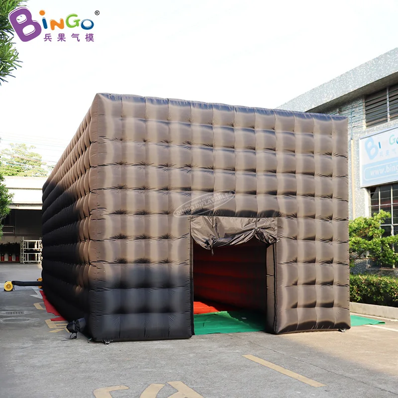 Customized 13x5x4 Meters Inflatable Event Tent For Sale / Free Shipping 42.6ft Outdoor Use Inflated Black Shelter 2